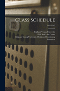 Class Schedule; 1941-1942