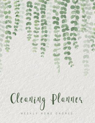 Cleaning Planner: Household Planner Family Chores Keeping Home Organize Record Logbook Monthly Cleaning Weekly Home Chores Hanging Plant Design - Creations, Michelia