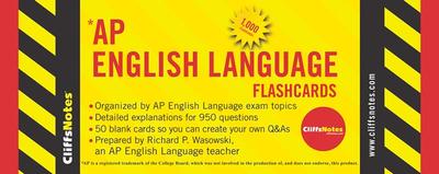 CliffsNotes AP English Language Flashcards - Wasowski, Richard P.