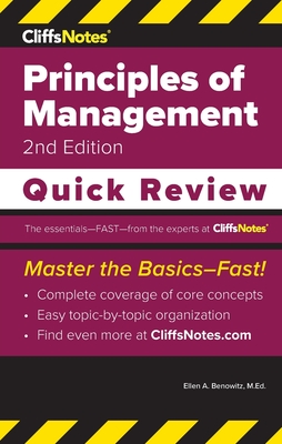 CliffsNotes Principles of Management: Quick Review - Benowitz, Ellen a