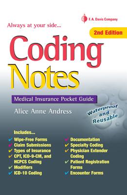 Coding Notes: Medical Insurance Pocket Guide - Andress, Alice Anne, CCP