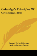 Coleridge's Principles Of Criticism (1895)