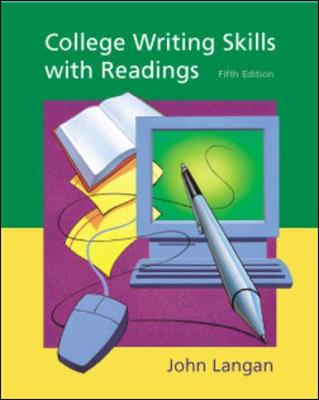 College Writing Skills with Readings - Langan, John, and McGraw-Hill