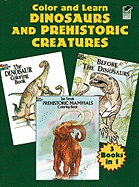 Color and Learn Dinosaurs and Prehistoric Creatures