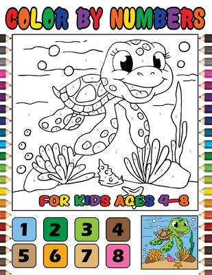 Color by Numbers for Kids Ages 4-8: Cute Animals Color by Number - Press, Penciol