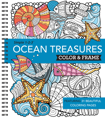 Color & Frame - Ocean Treasures (Adult Coloring Book) - New Seasons, and Publications International Ltd