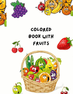 Colored book with fruits