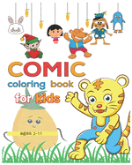 coloring book comic for kids ages 2-11