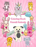 Coloring Book Kawaii Animals: 30 Kawaii Coloring Pages with Cute Chibi Baby Animals for Kids - Great Kawaii Gift for Children