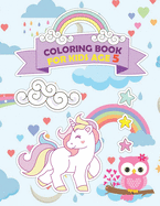 Coloring Book Unicorn Journal and Sketchbook for Kids age 5: Unicorn Journal and Notebook for Kids, space for Coloring, Drawing and Sketching.