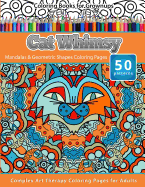 Coloring Books for Grownups Cat Whimsy: Mandalas & Geometric Shapes Coloring Pages - Complex Art Therapy Coloring Pages for Adults