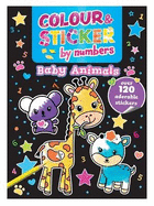 Colour and Sticker by Numbers Baby Animals