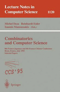 Combinatorics and Computer Science: 8th Franco-Japanese and 4th Franco-Chinese Conference, Brest, France, July 3 - 5, 1995 Selected Papers