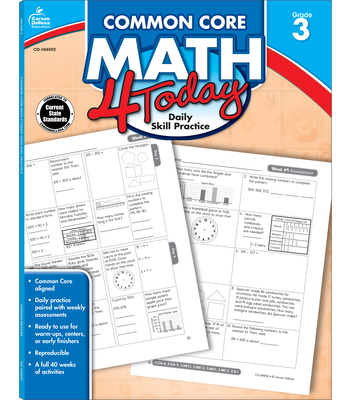 Common Core Math 4 Today, Grade 3: Daily Skill Practice Volume 6 - McCarthy