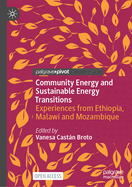 Community Energy and Sustainable Energy Transitions: Experiences from Ethiopia, Malawi and Mozambique