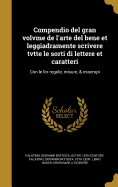 Compendio del Gran Volvme de L'Arte del Bene Et Leggiadramente Scrivere Tvtte Le Sorti Di Lettere Et Caratteri: Con Le Lor Regole, Misure, & Essempi