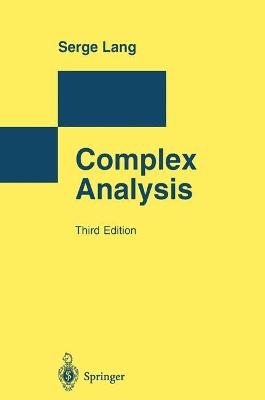 Complex Analysis - Lang, Serge