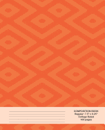 Composition Book: Orange Abstract