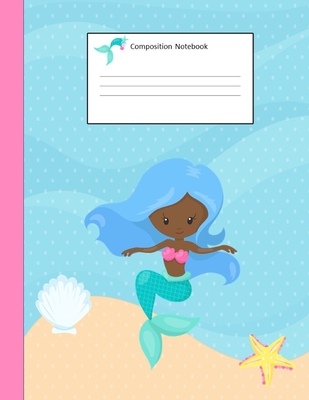 Composition Notebook: African American Mermaid: Wide Ruled Composition Notebook: 8.5" x 11" 100 pages: (African American Mermaid Composition Notebooks) (Volume 1) - Studio, Pretty Cute