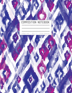 Composition Notebook - College Ruled, 8.5 x 11, Purple Watercolor: Soft Cover, 110 Pages