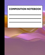 Composition Notebook: Colored Marble College Ruled Blank Lined Notebooks for Girls Teens Kids School Writing Notes Journal (7.5 x 9.25 in)