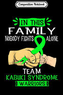 Composition Notebook: Nobody Fights Alone Team Kabuki Syndrome Warrior Journal/Notebook Blank Lined Ruled 6x9 100 Pages