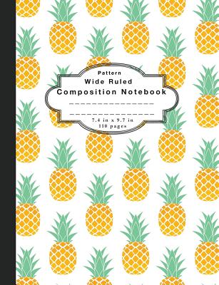 Composition Notebook Pattern: Wide Ruled Notebook and Wide Ruled Paper - Planners, Bb Simple