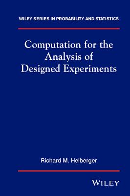 Computation Analysis Designed Experiment - Heiberger, Richard