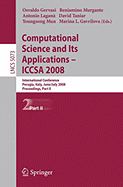 Computational Science and Its Applications-ICCSA 2008: International Conference, Perugia, Italy, June 30 - July 3, 2008, Proceedings, Part II