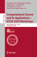 Computational Science and Its Applications - ICCSA 2024 Workshops: Hanoi, Vietnam, July 1-4, 2024, Proceedings, Part VIII
