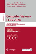 Computer Vision - ECCV 2024: 18th European Conference, Milan, Italy, September 29-October 4, 2024, Proceedings, Part LXIII