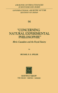 Concerning Natural Experimental Philosophie: Meric Casaubon and the Royal Society