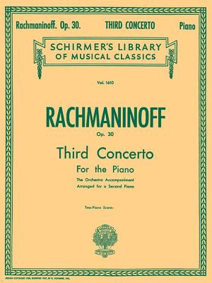 Concerto No. 3 in D Minor, Op. 30: Nfmc 2024-2028 Selection Schirmer Library of Classics Volume 1610 Piano Duet - Rachmaninoff, Sergei (Composer)