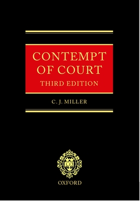 Contempt of Court - Miller, C J