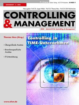 Controlling in Time-Unternehmen - Hess, Thomas (Editor)