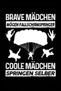 Coole Mdchen Springen Selber: Notizbuch / Notizheft Fr Fallschirmspringen Fallschirm-Springer Fallschirm-Springen Skydiving A5 (6x9in) Liniert Mit Linien