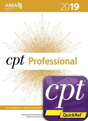 CPT 2019 Professional Codebook and CPT Quickref App Package - American Medical Association