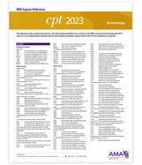 CPT 2023 Express Reference Coding Card: Gynecology