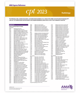 CPT 2023 Express Reference Coding Card: Radiology