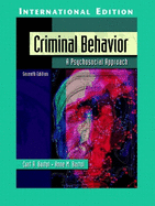 Criminal Behavior: A Psychosocial Approach: International Edition