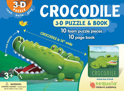 Crocodile: Wildlife 3D Puzzle and Book