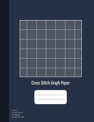 Cross Stitch Graph Paper: 14 Lines Per Inch, Graph Paper for Embroidery and Needlework, 8.5''x11'', 100 Sheets - Publishing, Graphyco