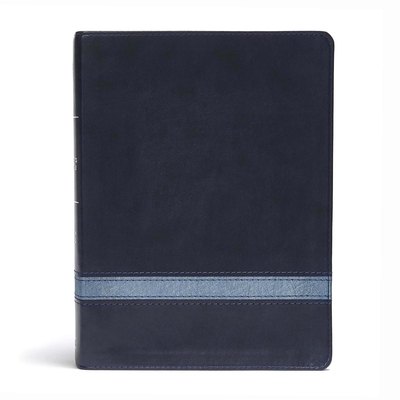 CSB Apologetics Study Bible, Navy Leathertouch: Black Letter, Defend Your Faith, Study Notes and Commentary, Ribbon Marker, Sewn Binding, Easy-To-Read Bible Serif Type - Csb Bibles by Holman