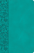 CSB Large Print Personal Size Reference Bible, Teal Leathertouch