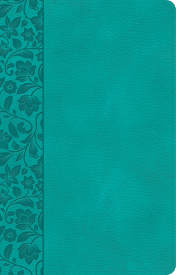 CSB Large Print Personal Size Reference Bible, Teal Leathertouch - Csb Bibles by Holman