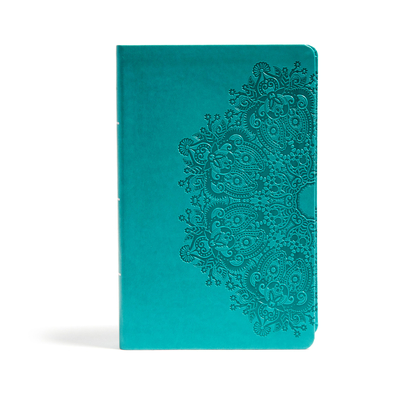 CSB Large Print Personal Size Reference Bible, Teal Leathertouch - Csb Bibles by Holman