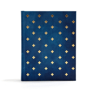 CSB Notetaking Bible, Navy/Cross Cloth-Over-Board