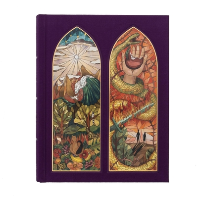 CSB Notetaking Bible, Stained Glass Edition, Amethyst Cloth Over Board - Csb Bibles by Holman