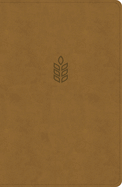 CSB Personal Size Giant Print Bible, Camel Suedesoft Leathertouch, Indexed