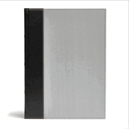 CSB Study Bible, Gray/Black Cloth Over Board: Red Letter, Study Notes and Commentary, Illustrations, Ribbon Marker, Sewn Binding, Easy-To-Read Bible Serif Type